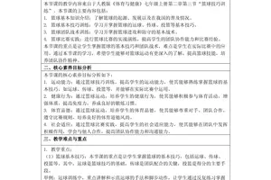 篮球训练方法与技巧教案